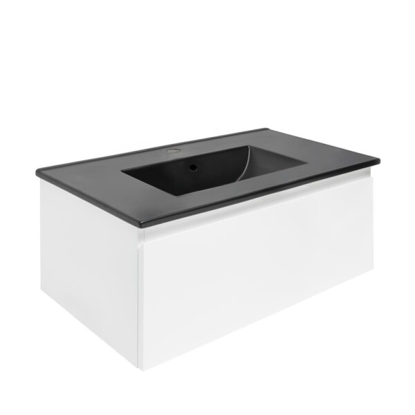 Koupelnová skříňka s umyvadlem SAT B-WAY 79x30x45 cm bílá lesk BWAY80WU4B BWAY80WU4B