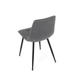 Jídelní židle, šedá, sametová látka, DCL-X7015 GREY2