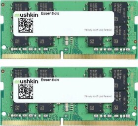 Mushkin Essentials 32GB(2x16GB) 3200MHz / DDR4 / SO-DIMM / PC4-25600 / CL22-22-22-52 / 1.2V (MES4S320NF16GX2)