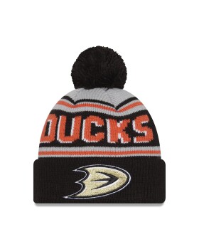 New Era Pánská zimní čepice Anaheim Ducks NHL Pom Wordmark