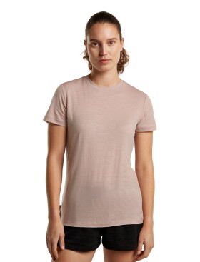 Dámské merino triko s krátkým rukávem ICEBREAKER Wmns 150 Tech Lite III SS Tee, Pink Quartz velikost: XL