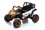 Mamido Elektrické autíčko Buggy Madman bílé | UTV-MX 4x4 | EVA kola | 12V 10Ah | EKO kůže