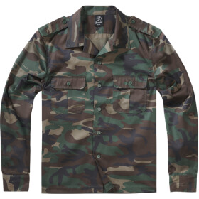 Brandit Košile US Shirt Longsleeve woodland 4XL