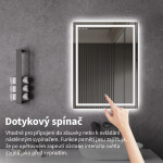 CERANO - Koupelnové LED zrcadlo Interno - 50x70 CER-429358