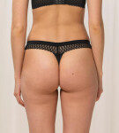 Dámská tanga Aura Spotlight High Leg string černá TRIUMPH BLACK