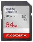 SanDisk Ultra Go SDXC 64 GB / Paměťová karta / čtení 140 MB/s / vhodné pro Full HD (SDSDUGN-064G-GN6IN)