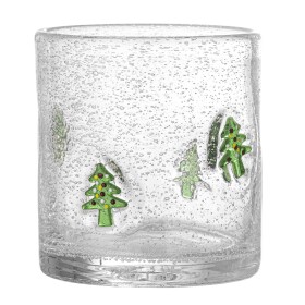 Bloomingville Sklenice na vodu Debra Trees 370 ml, zelená barva, sklo