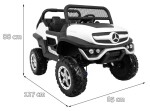 Mamido Dětské elektrické auto Buggy 4x4 Mercedes-Benz Unimog bílé