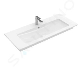 VILLEROY & BOCH - Venticello Umyvadlo nábytkové 1200x500 mm, s přepadem, otvor pro baterii, CeramicPlus, alpská bílá 4104CLR1