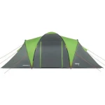 NILS Camp NC6431 Highland IV zelený/šedý / Rodinný stan / 4 osoby / 125+200+125 x 210 x 190 cm / vodní sloupec: 4000mm (5907695554403)