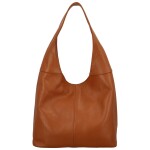 Velká dámská kožená kabelka Hayley, hnědá