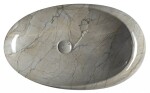 SAPHO - DALMA keramické umyvadlo na desku, 68x44 cm, grigio 313