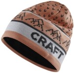 CRAFT CORE Backcountry Knit 1912379 čepice oranžová - Běžecká čepice CRAFT CORE Backcountry Knit - oranžová Velikost textilu: S-M