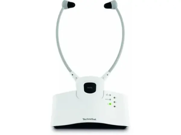 TechniSat STEREOMAN ISI 3 bílá / bezdrátová sluchátka / 2.4GHz / dokovací stanice (V070M)