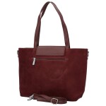 Trendy dámská koženková kabelka na rameno Coveri Hilari, vínová