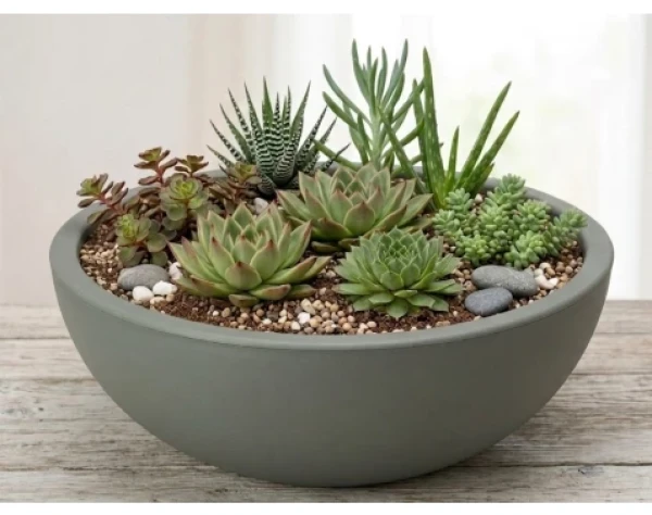 Květináč Kanten 40x16 cm, zelený