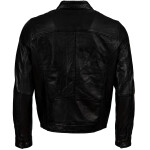 Pánská Kožená Bunda Florence Augustus Brixton Černá Velikost: S