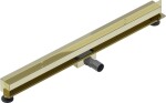 MEXEN - Flat Wall žlab ke stěně 2v1 90 cm zlatý 1530090