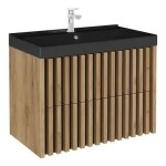 Koupelnová skříňka s umyvadlem SAT Delano 80x46 cm dub mat DELANO80ZDCUMB DELANO80ZDCUMB