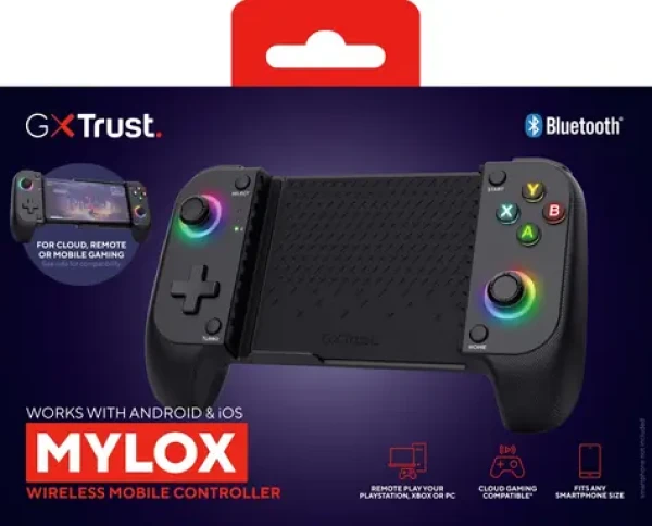 Trust GXT 735 Mylox černá / Gamepad / Bezdrátový / Bluetooth 5.0 / Android, iOS / výdrž 12 h (25485)