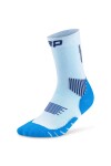CEP dámské běžecké kompresní vysoké ponožky 5.0 - blue/ice Velikost: III (Vel. chodidla 37-40)