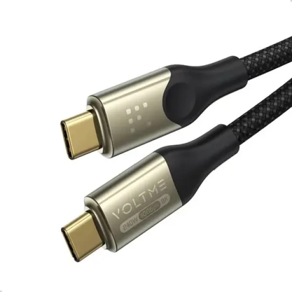 VOLTME Powerlink Utron Series CTC Kabel USB-C(M) 5A/240W 1.2m černá / 2x USB-C(M) (C2198)