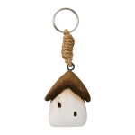 Ib Laursen Dřevěná klíčenka Home, béžová barva, dřevo