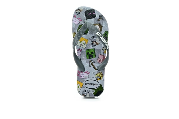Havaianas Minecraft Steel gray dětské pantofle