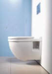 DURAVIT - Starck 3 Závěsné WC s plochým splachováním, bílá 2201090000