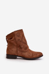 Dámské Nízké Botky S Výřezem Na Zip Hnědé Irinette 37