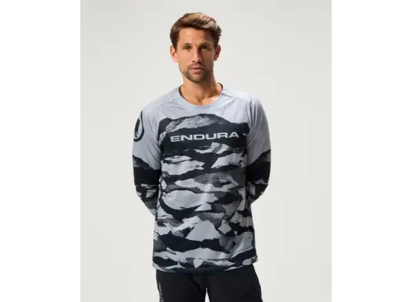 Endura LTD Mountain Camo pánský dres dlouhý rukáv Black vel. L