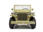 Mamido Dětský elektrický Jeep Willys 24V 4x4 třímístný béžový