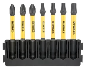 DeWalt sada prodloužených bitů PZ+T 7 ks / Sada bitů / 57 mm / PZ1, PZ2, T15, T20, T25, T30 (DT70823)