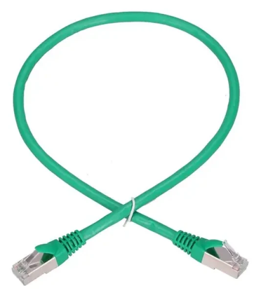 Extralink zelená / Patch kabel / Cat.6 / FTP / 0,5 m / měď