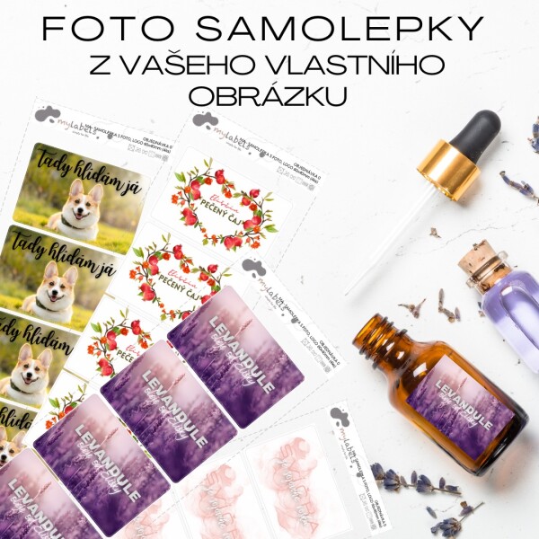 Foto SAMOLEPKA s vlastním obrázkem 60x40mm (4ks)