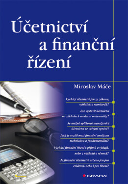 Účetnictví finanční řízení Miroslav Máče