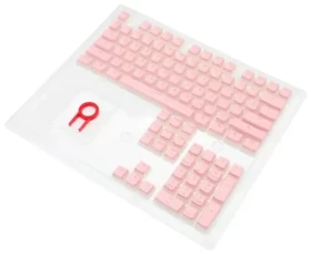 Redragon A130 PBT Doubleshot růžová / kryty kláves / 104 ks / US (A130 Pink)