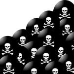 Balonek pirát černý 50 ks - Balonky.cz Balonek pirát černý 50 ks - Balonky.cz