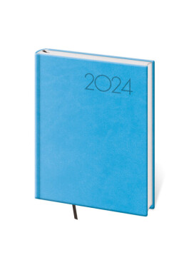 Diář 2024 denní B6 Print Pop - světle modrý