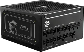 MSI MAG A1000GL PCIE5 II černá / Zdroj / 1000W / ATX 3.1 / PCIe 5.1 / 80 PLUS Gold / 135mm (MAG A1000GL PCIE5 II)