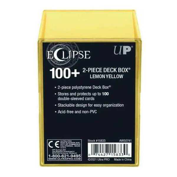 Krabička na karty Ultra Pro Eclipse 2-Piece na 100 karet - Lemon Yellow
