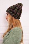 Fleecová čepice Melisa K241 black+olive UNI