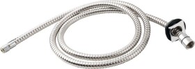 SAPHO - Sprchová průchodka na okraj vany včetně hadice F1/2"-M3/8" , hranatá, chrom 1205-11