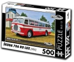 RETRO-AUTA Puzzle BUS č.15 Škoda 706 RO LUX (1951)