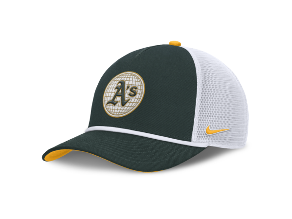 Nike Pánská kšiltovka Oakland Athletics MLB Primetime Dri-Fit Rise Structured 5 Panel Trucker Cap Velikost: L/X