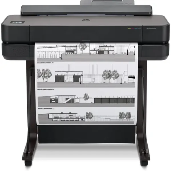 HP DesignJet T650 24" / Velkoformátová inkoustová tiskárna / A1+ / 26 s/A1 / 2400x1200dpi / USB LAN Wi-Fi (5HB08D#B19)