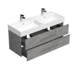 Koupelnová skříňka s umyvadlem SAT Cube Way 120x53x46 cm beton mat CUBE461202BESAT CUBE461202BESAT