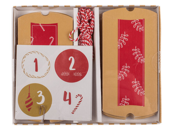 Nordstern Nordstern, DIY sada krabiček na výrobu adventního kalendáře, 31 ks