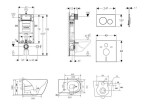 GEBERIT - Kombifix Set předstěnové instalace, klozetu Gaia a sedátka softclose, tlačítko Sigma20, bílá/chrom SANI15CA3117