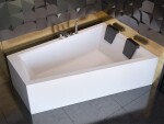 HOPA - Asymetrická vana INTIMA DUO - Nožičky k vaně - S nožičkami, Rozměr vany - 180 × 125 cm, Způsob provedení - Pravé VANINTID18P+OLVPINOZSTELID